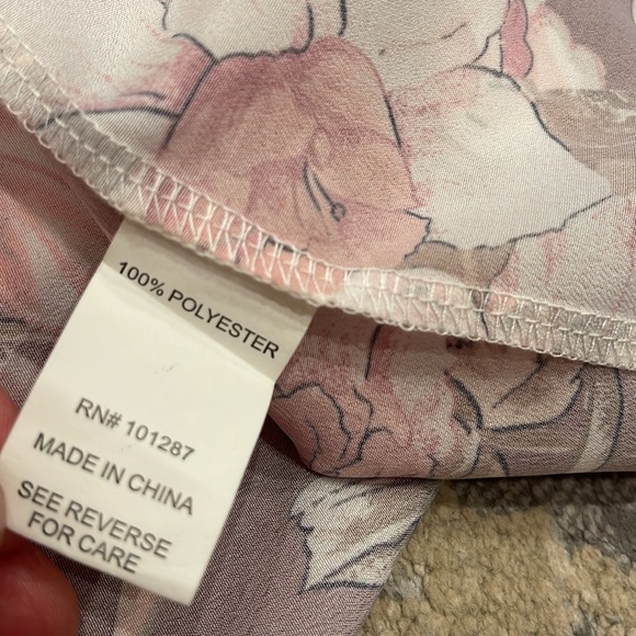 Alexia Admor Pink Floral Wrap Maxi Dress Size Medium - Picture 7 of 7